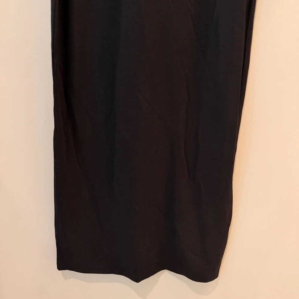 Quince Jersey Long Sleeve Maxi Dress Date Resort Vacation Trip True Black XS NWT